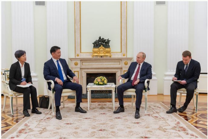 Монгол Улсын Ерөнхийлөгч У.Хүрэлсүх ОХУ-ын Ерөнхийлөгч В.Путинтай хэлэлцээ хийв. 2021.12.16 Москва хот